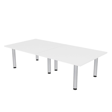 Skutchi Designs 45 in W, 96 in L, 29 in H, Engineered Wood Top, White HAR-REC-48X93-PT-09